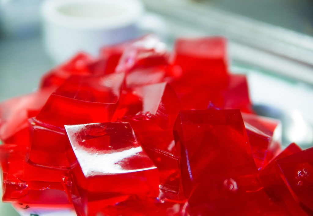 photo of Homemade Red Cherry Gelatin Dessert