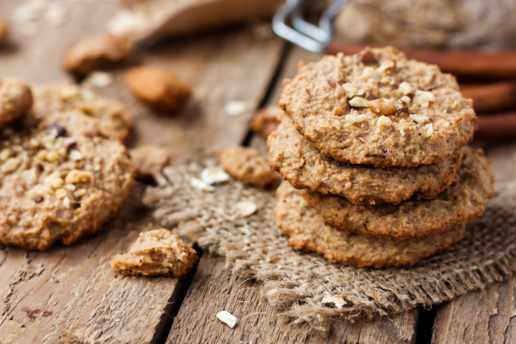 homemade oatmeal cookies with nuts