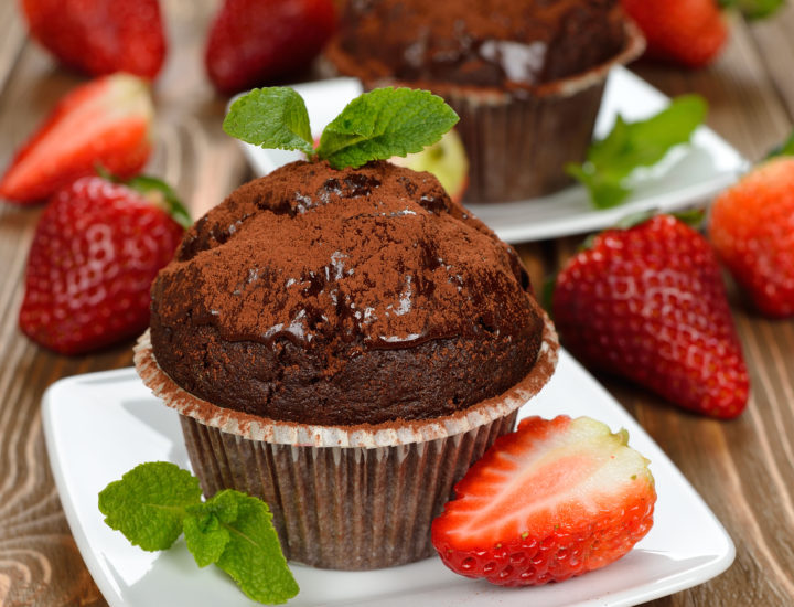 Triple Chocolate Protein Muffins